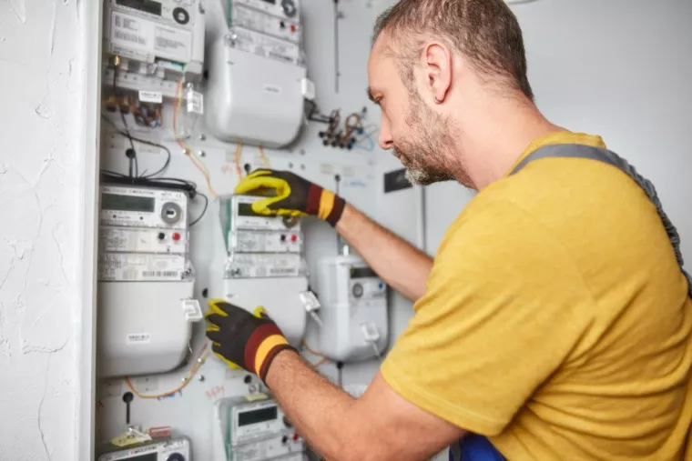 Remise à niveau d'un compteur électrique défaillant dans une maison, Strasbourg, E.K.T.A.L